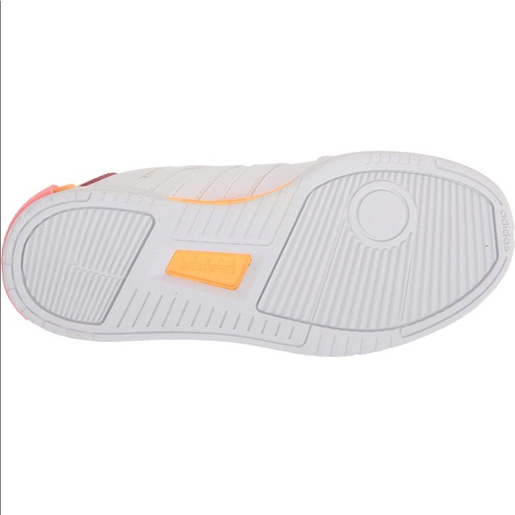 adidas Women's Postmove Basketball Shoe, White/White/Acid Red, 11 - Picture 4 of 14